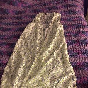 LuLaRoe Purple and White Lace cover